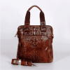 Handtasche Leder Kroko 1