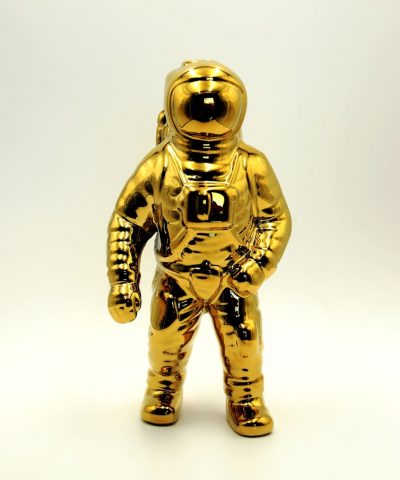 Deko Astronaut gold stehend Hauptansicht 1a