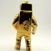 Deko Astronaut gold stehend Rückansicht 1d