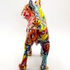 Deko Hund Bulldog Bunt Skulptur von hingen 9
