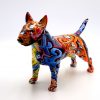 Deko Hund Terrier Bunt Skulptur 1a kleiner