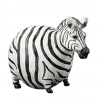 Deko Skulptur Zebra Set dick 4 Haupt