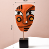 Deko Standfigur Maske Braun Skulptur Abmessungen 2