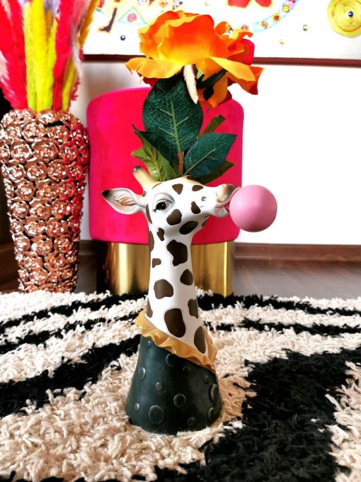 Deko Vase Giraffe Bubble-Gum in der Deko