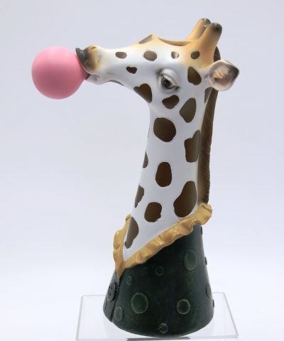 Deko Vase Giraffe Bubble Gum Seitenansicht 8