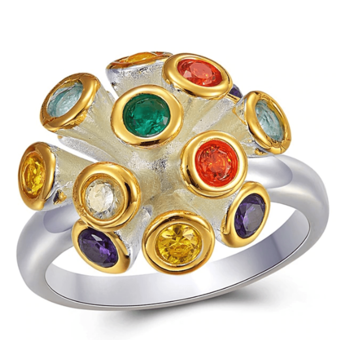 ring set of 3 | crystals (colored) – Elli Jewelry