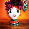 Dekorative Blumenvase Blumentopf.