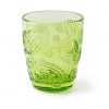 Grünes Wasserglas mit Applikation aus der Gläser Serie Kaschmir