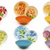 Geschirr Teller Blumen Floral komplettes Set