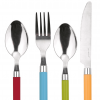 Geschirr Besteck Set bunt silber 1 als Vergrößerung