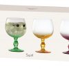 Geschirr Glas Swirl Ginglas Pastell 01- Geschenkkarton