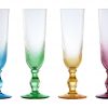 Geschirr Sektglas Swirl Pastell 04 - Set mit 4 Gläsern