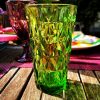 Glas Wasserglas Highgate Long Bunt 13 in grün