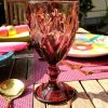 Glas Weinglas Highgate Long Bunt 02 lila