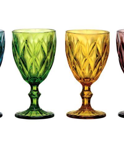 Glas Weinglas Highgate Long Bunt 10 im 4-er Set