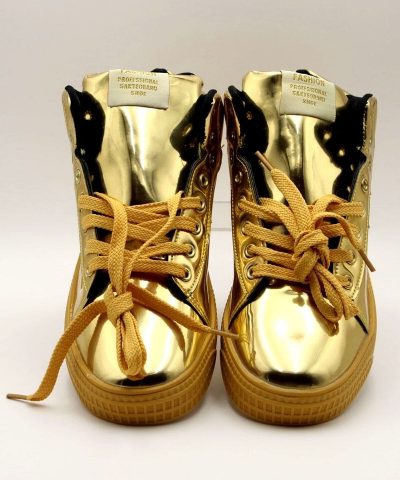 Schuhe Sneaker Gold Skater Paar-Ansicht