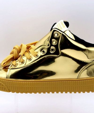 Schuhe Sneaker Gold Skater seitlich links