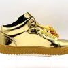 Schuhe Sneaker Gold Skater seitlich