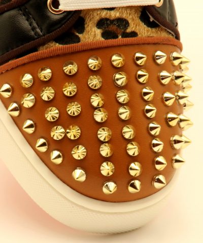 Schuhe Sneaker Leo Nieten - Schuhkappe aus der Nähe
